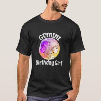 T-SHIRT FILLE D'ANNIVERSAIRE DE GEMINI