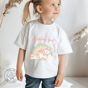 T-Shirt Fille d'anniversaire Licorne