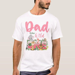 T-shirt Fille d'anniversaire Safari famille jumelage