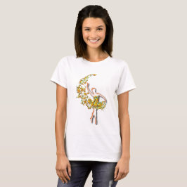 T-shirt fille danseuse de ballet Ballerina - peint