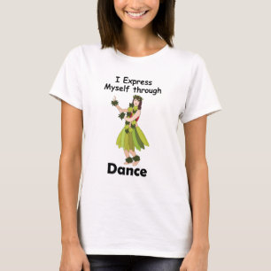 T-shirt Fille danseuse de hula s'exprimant par la danse