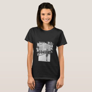 T-shirt Fille d'art de la MODE Noir et gris Belle #4