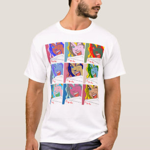 T-SHIRT FILLE D'ART DE POP