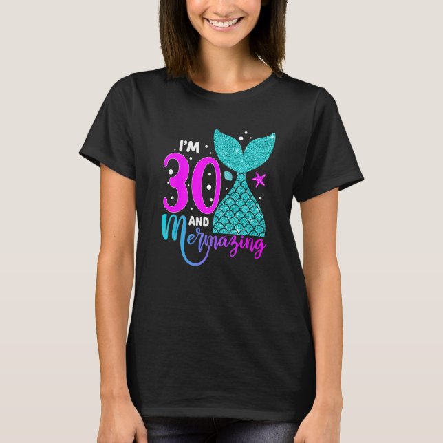 T-shirt Fille de 30 ans Deuxième fille de 30e anniversaire (Devant)