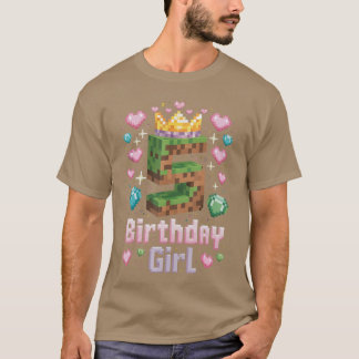T-shirt Fille de 5 ans fête d'anniversaire Piel numéro 5 a