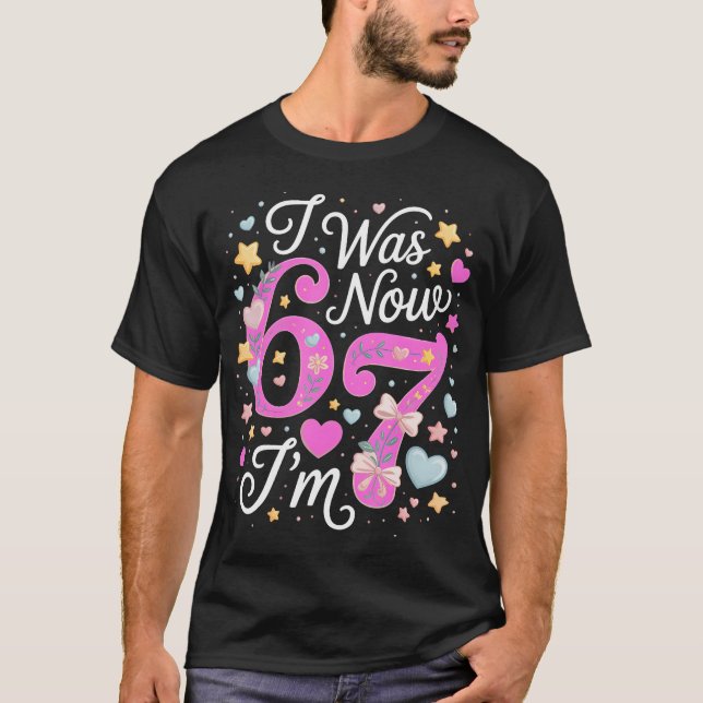 T-shirt Fille de 7 ans pour son anniversaire - J'avais 6 a (Devant)