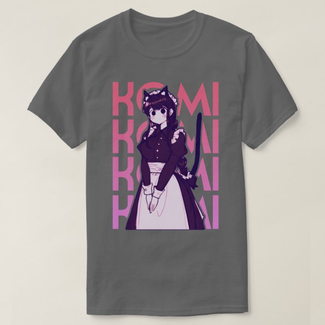 T-shirt Fille de chat Maid Komi (Design devant)