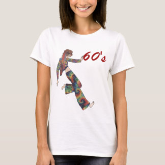 T-shirt Fille de collage d'années '60