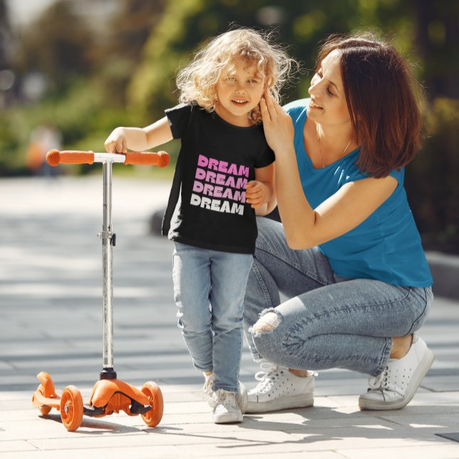 T-shirt fille de Dream Pink Ombre (Créateur téléchargé)