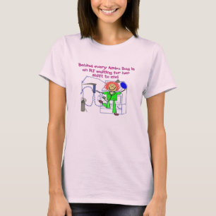 T-SHIRT FILLE DE DROITE DERRIÈRE CHAQUE DÉCALAGE DE