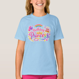 T-Shirt Fille de Fête d'Anniversaire Princesse Arc