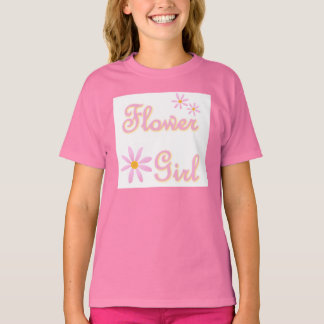 T-shirt fille de fleurs