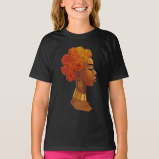 T-shirt Fille de fleurs de royauté africaine