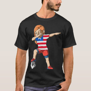 T-shirt Fille de football Dabbing Libéria Maillot Libérien