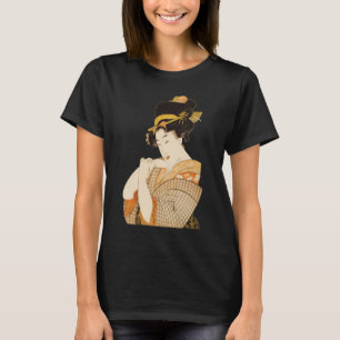 T-shirt Fille de Geisha japonaise vintage en kimono