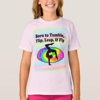 T-SHIRT FILLE DE GYMNAST EN FLIPPING