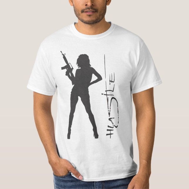 T-shirt fille de hâte (Devant)