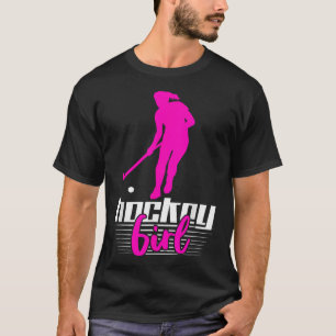 T-shirt Fille de hockey Cadeau de hockey sur gazon Joueuse