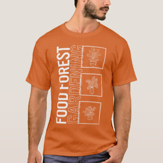 T-shirt Fille de jardinage de jardin de forêt alimentaire