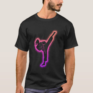 T-shirt Fille de karaté classique Arts martiaux Enfants Fe