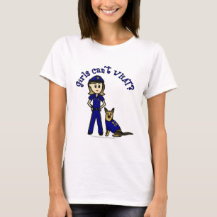 T-shirt Fille de la police K9