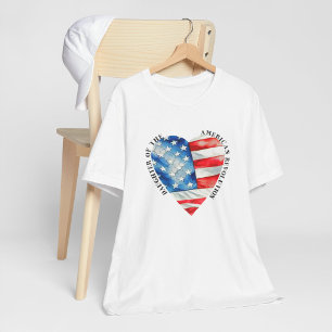 T-shirt Fille de la Révolution américaine aquarelle