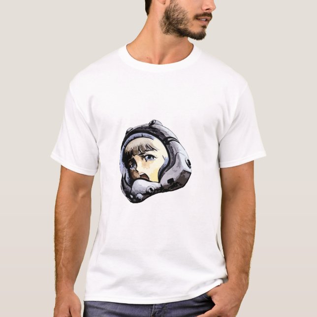 T-SHIRT FILLE DE LA SCIENCE FICTION DE MANGA SF (Devant)