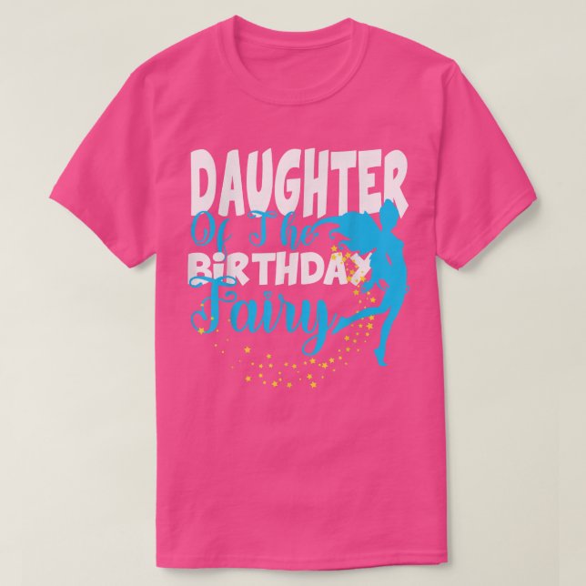 T-shirt Fille de l'anniversaire Imaginaire de fée Annivers (Design devant)
