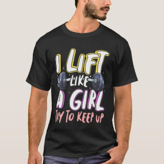 T-shirt Fille de levage de fitness Gymnaste Femmes fortes