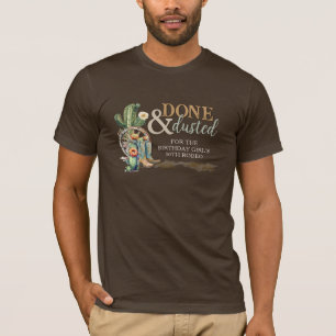 T-shirt Fille de l'Ouest de pays fait et rouillé Anniversa