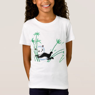 t-shirt fille de l'ours panda mignon
