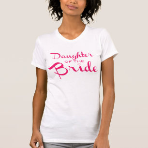 T-shirt Fille de mariée Tee rose