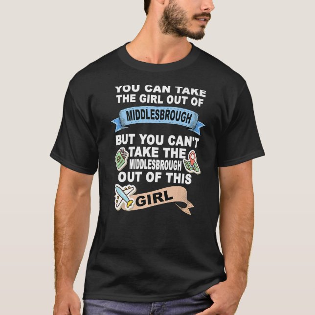 T-shirt Fille de Middlesbrough Relocation de Middlesbr (Devant)