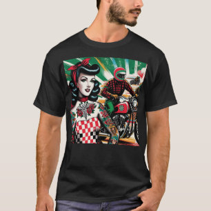 T-shirt Fille de moto
