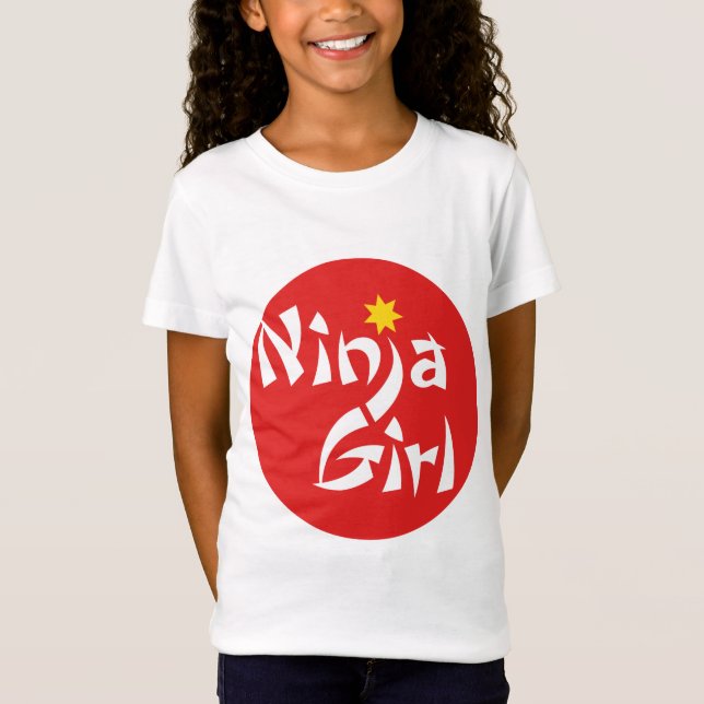 T-Shirt Fille de Ninja (Devant)