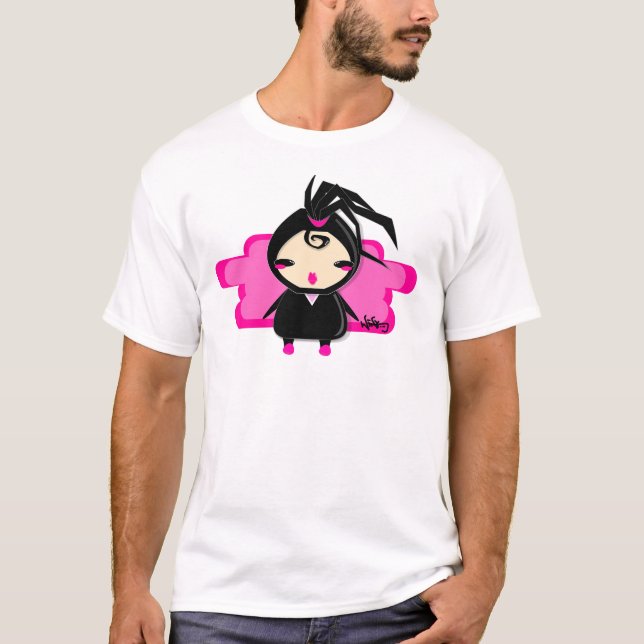 T-shirt fille de ninja (Devant)