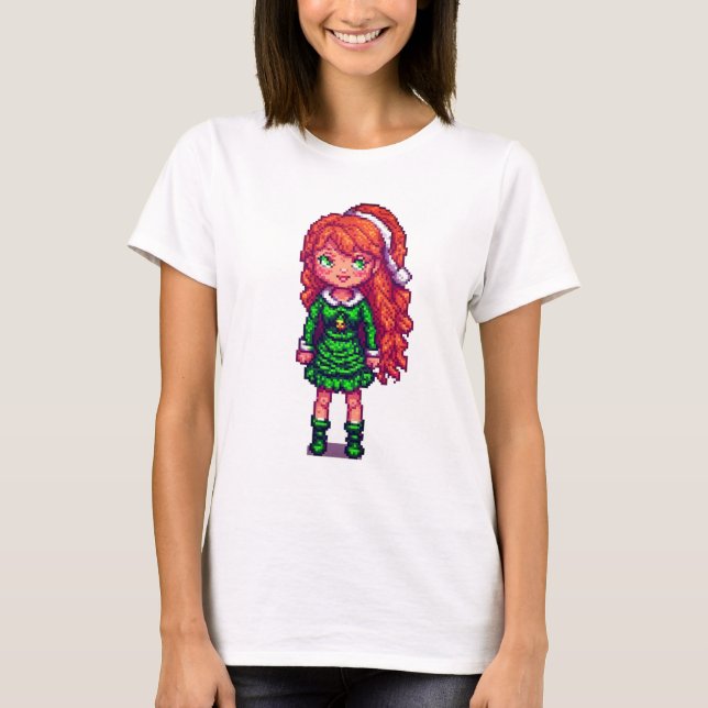 T-shirt fille de Noël (Devant)