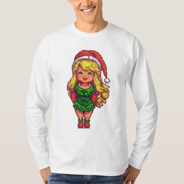 T-Shirt fille de Noël (Devant)