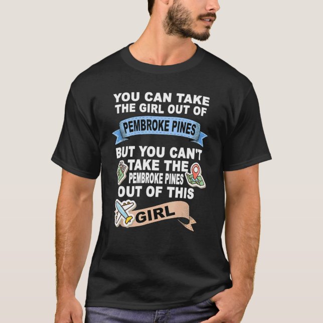 T-shirt Fille de Pembroke Pines City (Devant)