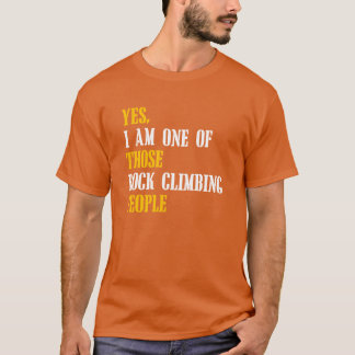 T-shirt Fille de personnes d'escalade de roche