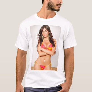 T-shirt Fille de pin-up de Latina dans le bikini