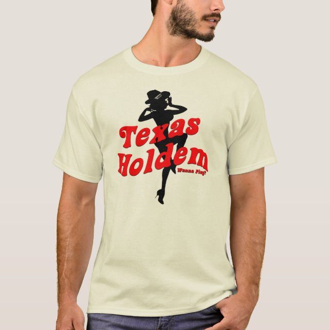 T-shirt Fille de pin-up du Texas Holdem (Devant)