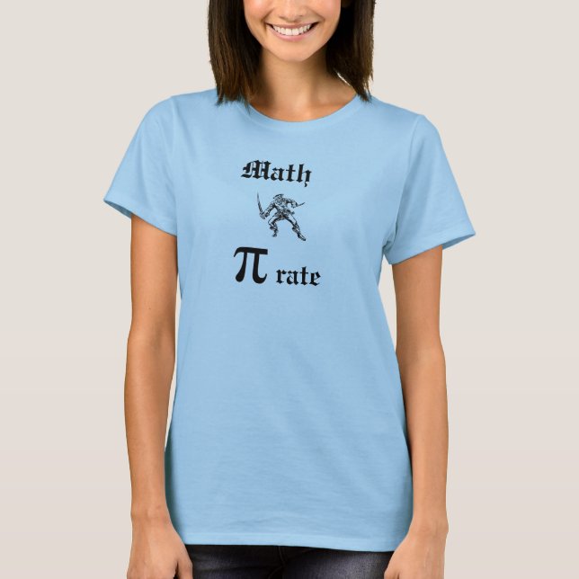 T-shirt Fille de pirate de maths (Devant)