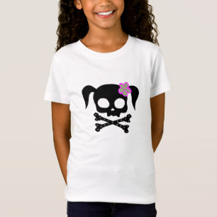 T-Shirt Fille de pirate de queue de cheval