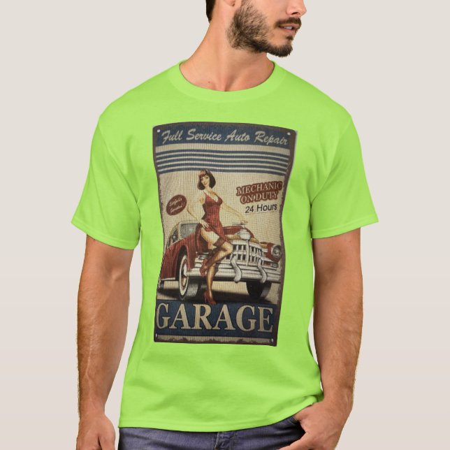 T-shirt Fille de réparation automatique en service complet (Devant)