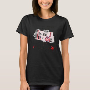 T-shirt Fille de Salem Carte d'embarquement Salem