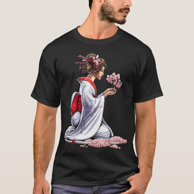 T-shirt Fille de samouraï japonais (Devant)