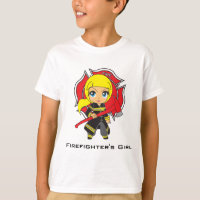 Fille de sapeur-pompier de Kawaii -