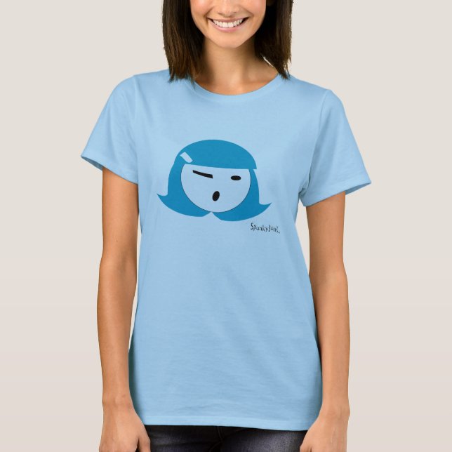 T-shirt Fille de tarte de Cutie (aqua) (Devant)