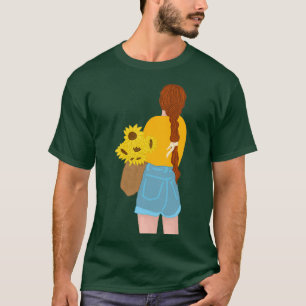 T-shirt Fille de tournesol